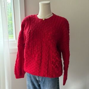 Hand knit wool sweater